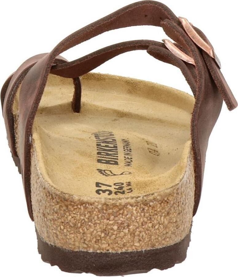 Birkenstock Women's Mayari Natural Leather Oiled Sandalen Regular bruin - Foto 4