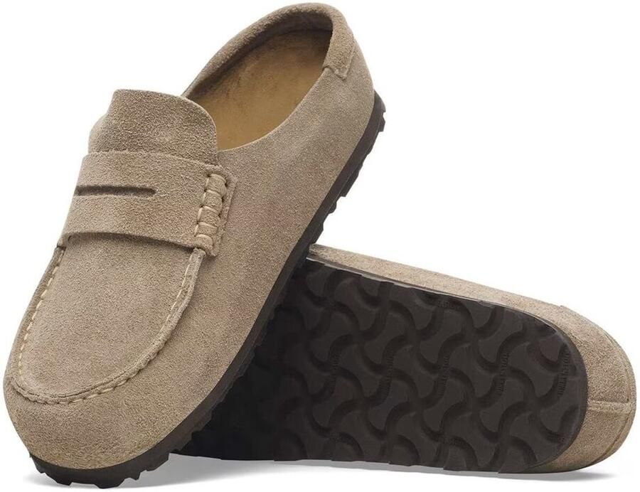 BIRKENSTOCK Instappers Dames Naples Maat: 38 Materiaal: Suède Kleur: Beige - Foto 8
