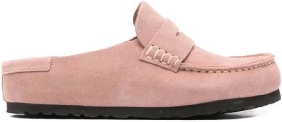 Birkenstock Naples Wrapped Suede Leather Pink Clay