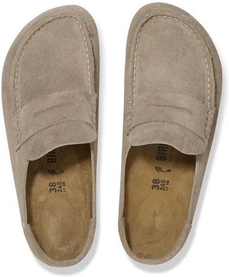 BIRKENSTOCK Instappers Naples Maat: 41 Materiaal: Suède Kleur: Beige - Foto 7