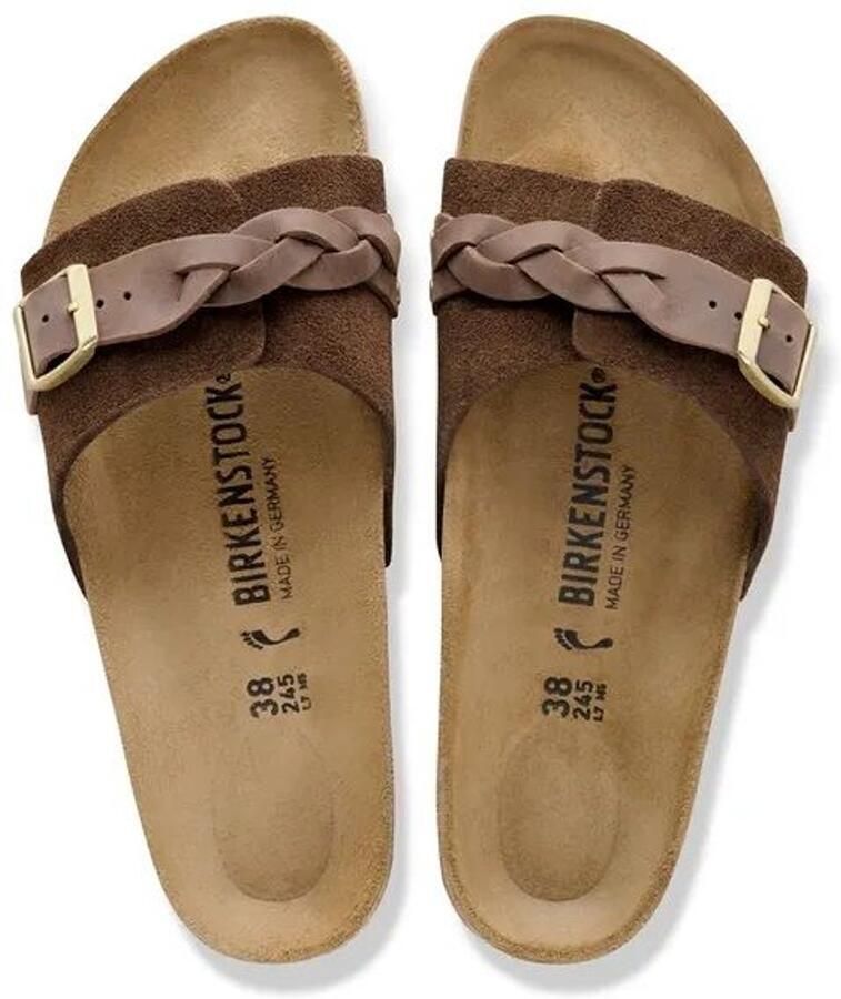 BIRKENSTOCK Slippers Dames Oita Braided Maat: 40 Materiaal: Suède Kleur: Bruin - Foto 6
