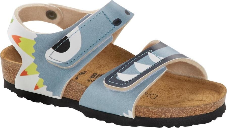Birkenstock -Palu Monster Blue narrow Fun Print met klittenband