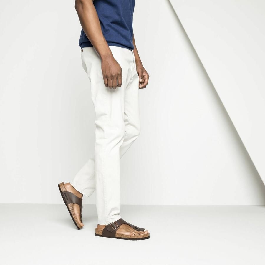 Birkenstock Ramses Habana regular Birko-Flor Nubuck Heren Teenslipper Nubuck Brown - Foto 2