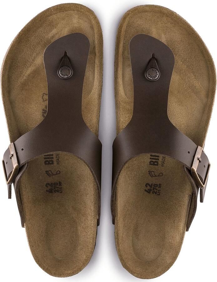 Birkenstock Ramses Habana regular Birko-Flor Nubuck Heren Teenslipper Nubuck Brown - Foto 4
