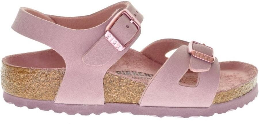 Birkenstock Rio Kids Sandalen Lavender Blush Narrow fit | Roze | Imitatieleer - Foto 11