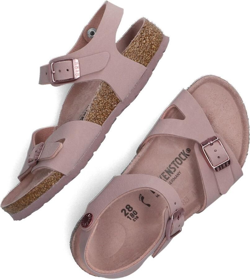 Birkenstock Rio Kids Sandalen Lavender Blush Narrow fit | Roze | Imitatieleer - Foto 4