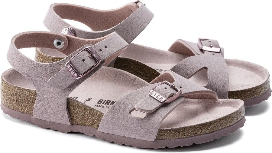 Birkenstock Rio Kids Sandalen Lavender Blush Narrow fit | Roze | Imitatieleer - Foto 9