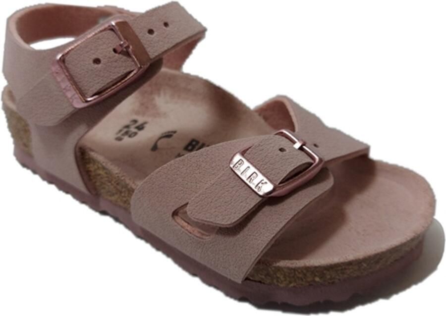Birkenstock Rio Kids Sandalen Lavender Blush Narrow fit | Roze | Imitatieleer - Foto 7