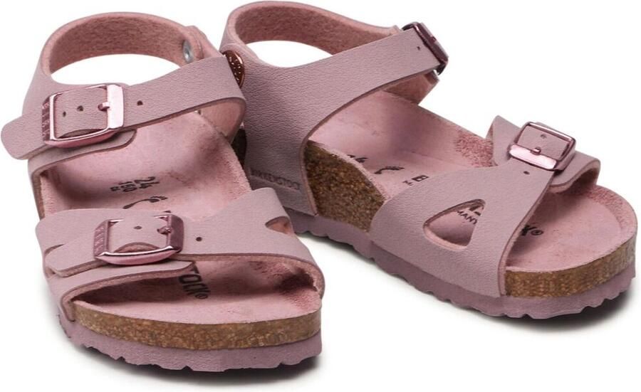 Birkenstock Rio Kids Sandalen Lavender Blush Narrow fit | Roze | Imitatieleer - Foto 8