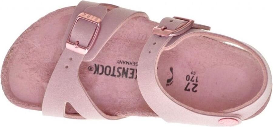 Birkenstock Rio Kids Sandalen Lavender Blush Narrow fit | Roze | Imitatieleer - Foto 12