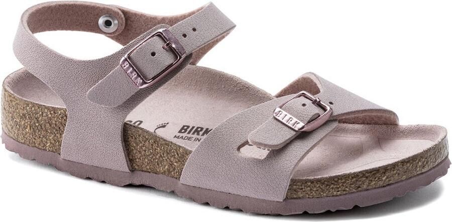 Birkenstock Rio Kids Sandalen Lavender Blush Narrow fit | Roze | Imitatieleer - Foto 10