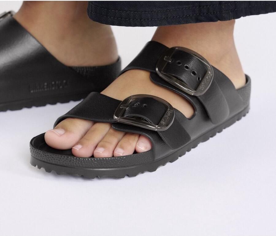 BIRKENSTOCK Teenslippers Dames Arizona Big Buckle Eva Maat: 38 Materiaal: Rubber Kleur: Zwart - Foto 3
