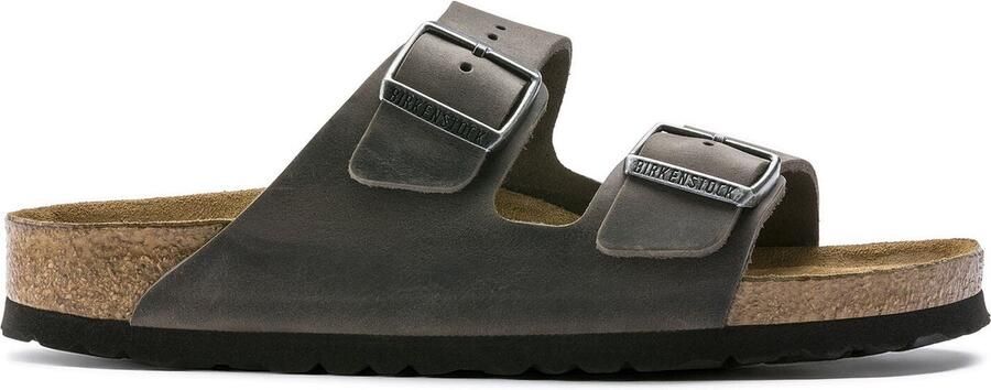 Birkenstock Arizona Slippers Iron Narrow fit | Grijs | Leer - Foto 11