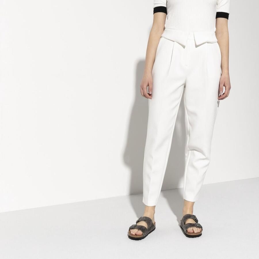 Birkenstock Leren Grijze Sliders Arizona Sfb Leoi Sandalen Grijs Unisex