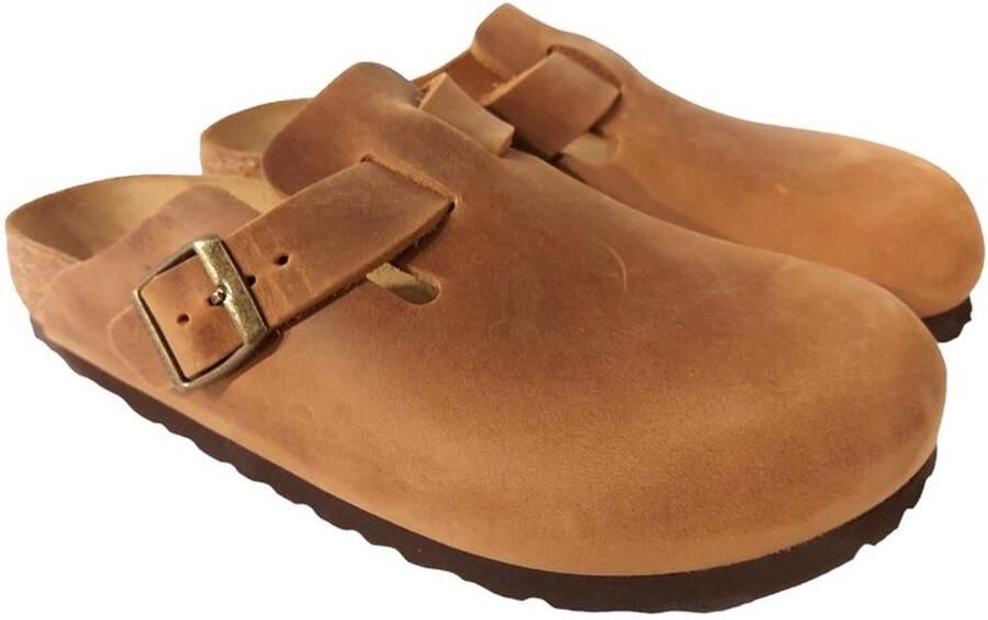 Birkenstock Boston SFB Oiled Leather Tobacco Brown tobacco