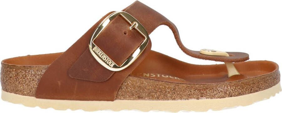 Birkenstock Gizeh Big Buckle Nl Womens Cognac Schoenmaat 35 Slides 1018745 - Foto 11