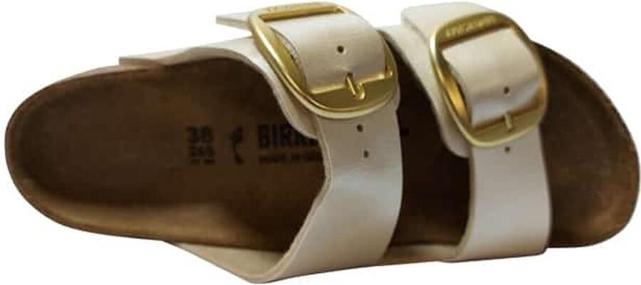 Birkenstock Arizona Dames Slippers Graceful Pearl White Narrow fit | Wit | Imitatieleer - Foto 11