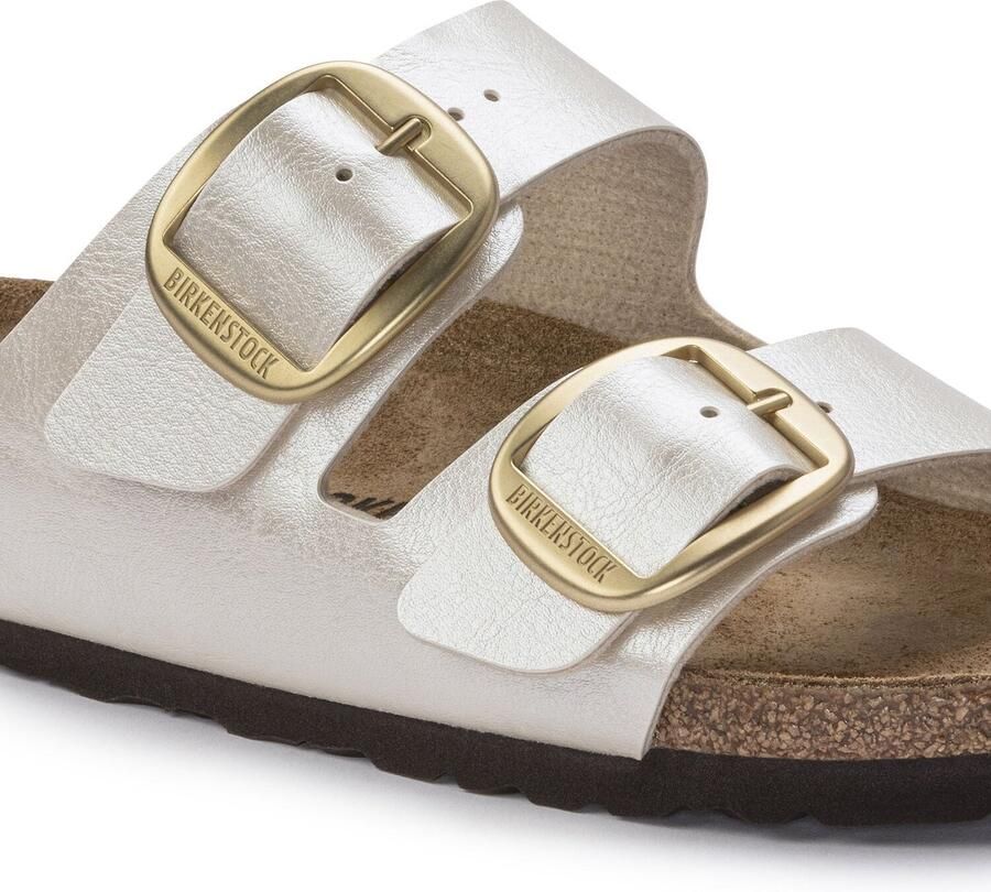 Birkenstock Arizona Dames Slippers Graceful Pearl White Narrow fit | Wit | Imitatieleer - Foto 5