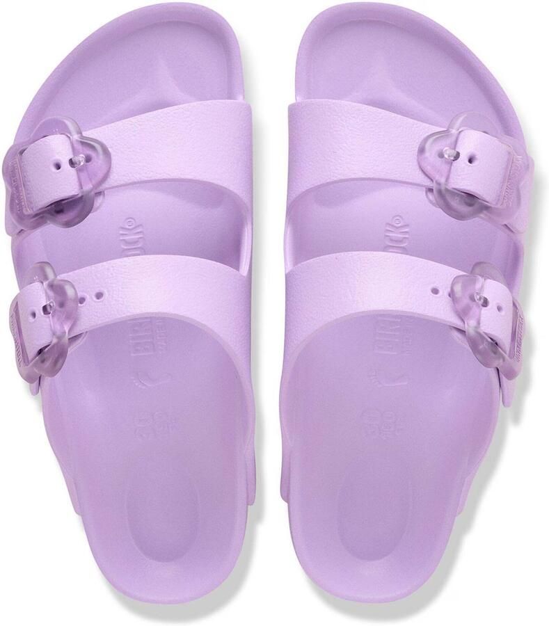 Birkenstock Kid's Arizona Flower EVA Sandalen Narrow purper roze