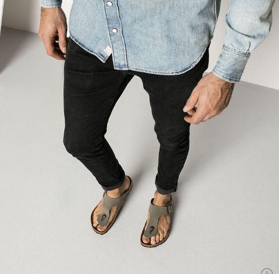 Birkenstock Ramses slippers grijs 350406 - Foto 5