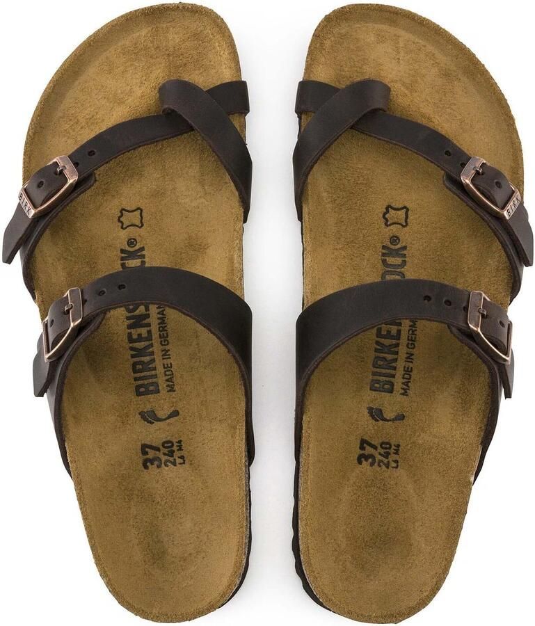 Birkenstock Women's Mayari Natural Leather Oiled Sandalen Regular bruin - Foto 5