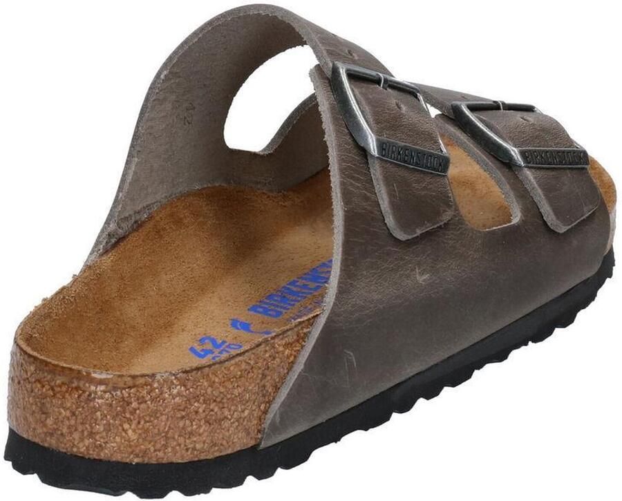 Birkenstock Arizona Slippers Iron Narrow fit | Grijs | Leer - Foto 7