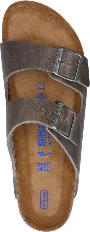 Birkenstock Slippers Unisex donkergrijs - Foto 15