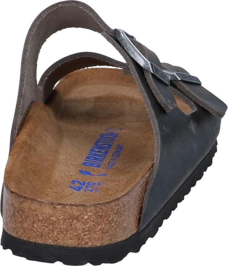 Birkenstock Arizona Slippers Iron Narrow fit | Grijs | Leer - Foto 6