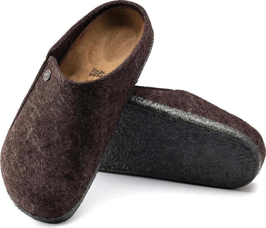 Birkenstock Zermatt Pantoffels Mocha Regular fit | Bruin | Wolvilt - Foto 3