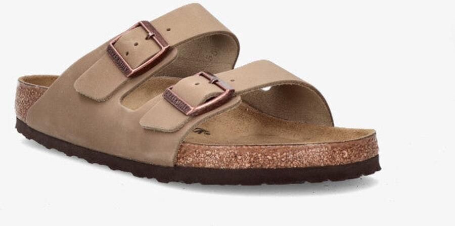 Birkenstock Arizona Slippers Oiled Leather Tobacco Brown Normale Pasvorm Mannen - Foto 3