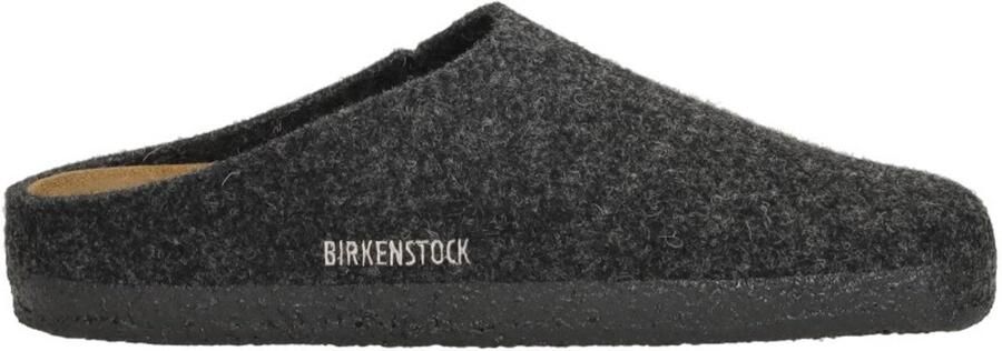 Birkenstock Zermatt Pantoffels Anthracite Regular fit | Zwart | Wolvilt - Foto 4