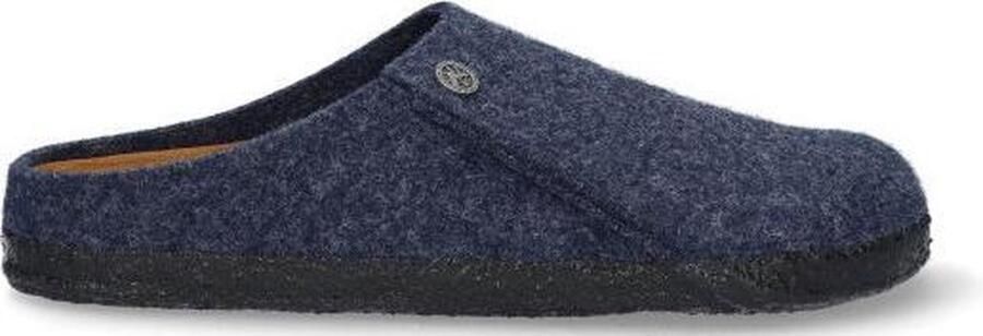 Birkenstock Zermatt Pantoffels Dark Blue Narrow fit | Blauw | Wolvilt - Foto 9