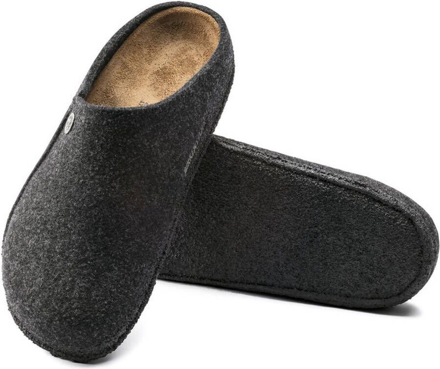 Birkenstock Zermatt Pantoffels Anthracite Narrow fit | Grijs | Wolvilt - Foto 4