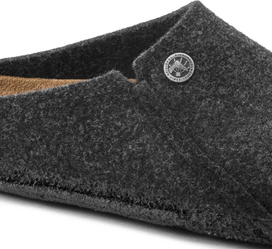 Birkenstock Zermatt Pantoffels Anthracite Narrow fit | Grijs | Wolvilt - Foto 3