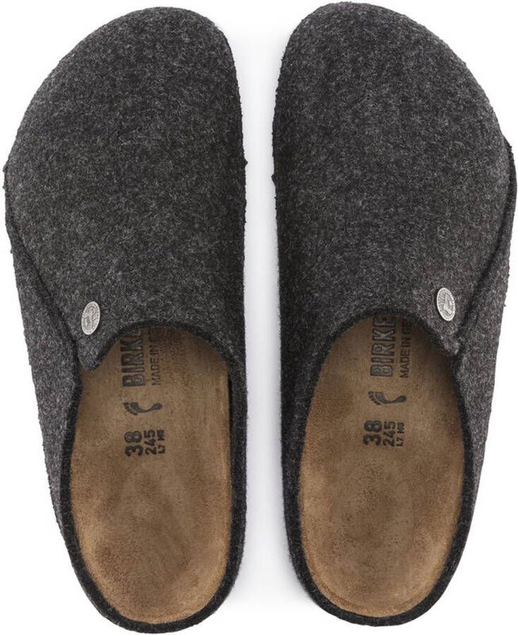 Birkenstock Zermatt Pantoffels Anthracite Narrow fit | Grijs | Wolvilt - Foto 5