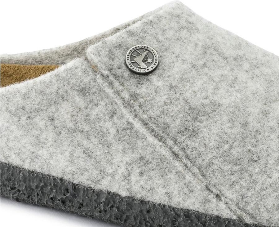 Birkenstock Zermatt narrow Filz Shearling Cozy Home Pantoffels Light Grey - Foto 7