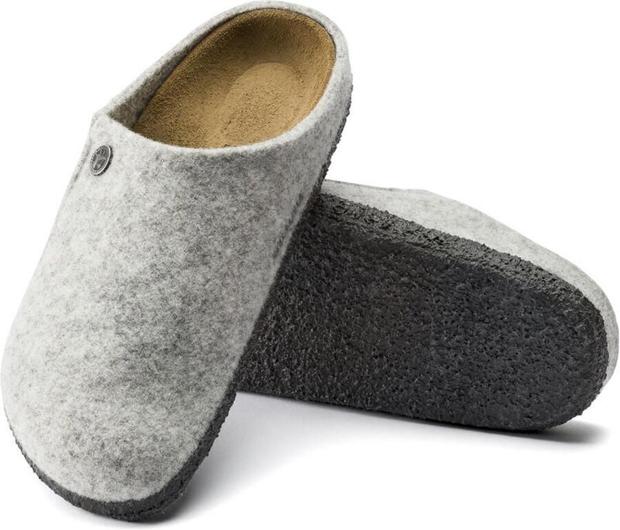 Birkenstock Zermatt narrow Filz Shearling Cozy Home Pantoffels Light Grey - Foto 5