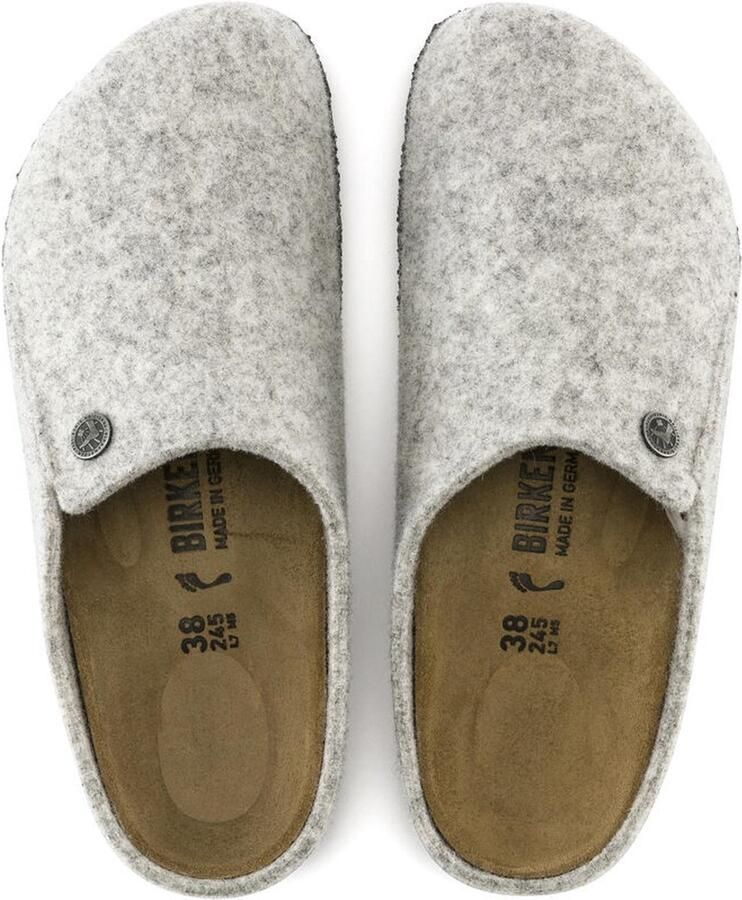 Birkenstock Zermatt narrow Filz Shearling Cozy Home Pantoffels Light Grey - Foto 6