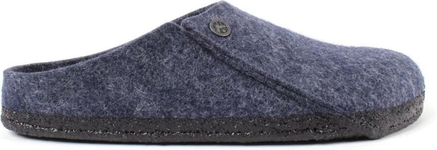 Birkenstock Pantoffels Andermatt Wolvilt Sloffen Standaard Blauw Regular - Foto 15