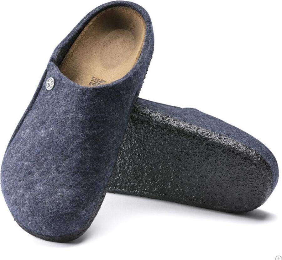 Birkenstock Pantoffels Andermatt Wolvilt Sloffen Standaard Blauw Regular - Foto 10
