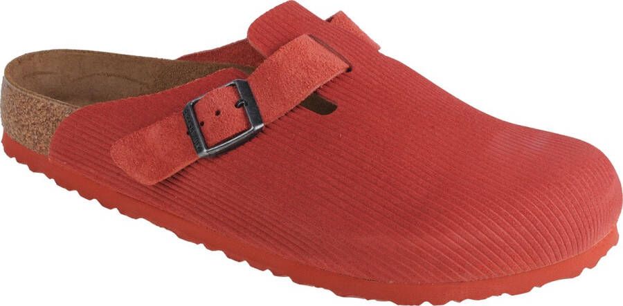 Birkenstock Boston Vl Corduroy Sandalen & Slides Schoenen sienna red maat: 43 beschikbare maaten:41 42 43 44 45