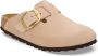 Birkenstock Comfortabele Knuppel Pantoffels voor Alledaags Gebruik Beige Dames - Thumbnail 11