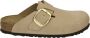 Birkenstock Comfortabele Knuppel Pantoffels voor Alledaags Gebruik Beige Dames - Thumbnail 2