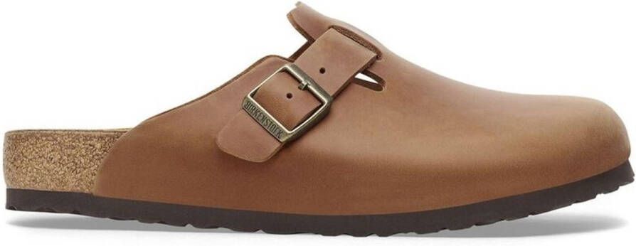 Birkenstock Boston BS Slippers Cognac Narrow Fit Unisex