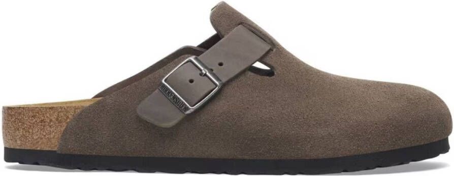 Birkenstock Boston Concrete Gray Normaal Voetbed