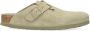 Birkenstock Suede Leather Boston Platte Schoenen Green - Thumbnail 11