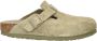 Birkenstock Suede Leather Boston Platte Schoenen Green - Thumbnail 2