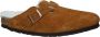 Birkenstock BOSTON SHEARLING SUEDE LEATHER Dames pantoffelsHeren pantoffels Cognac - Thumbnail 8