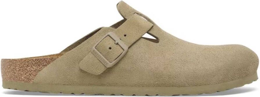Birkenstock Boston Faded Khaki Normaal Voetbed