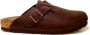 Birkenstock Boston Tabacco Brown narrow Fettleder Oiled Leather Unisex Pantoffels Tabacco Brown - Thumbnail 2